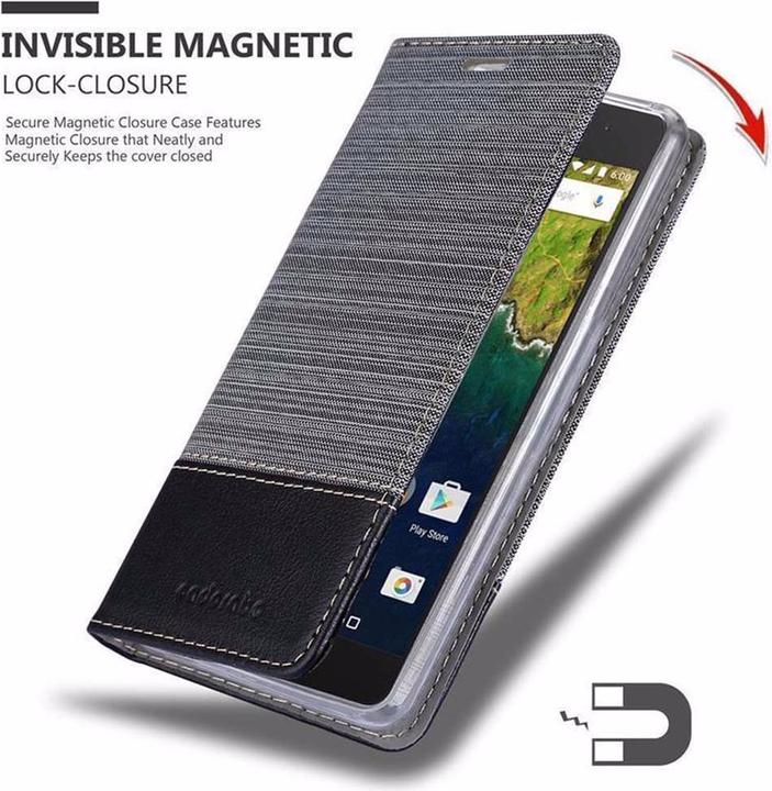 Produktbild Cadorabo Book Jeans Optik Cover (Huawei Nexus 6P)