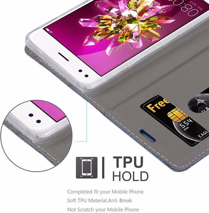 Actual product image Cadorabo Book Jeans Optics Cover (Huawei Enjoy 7)