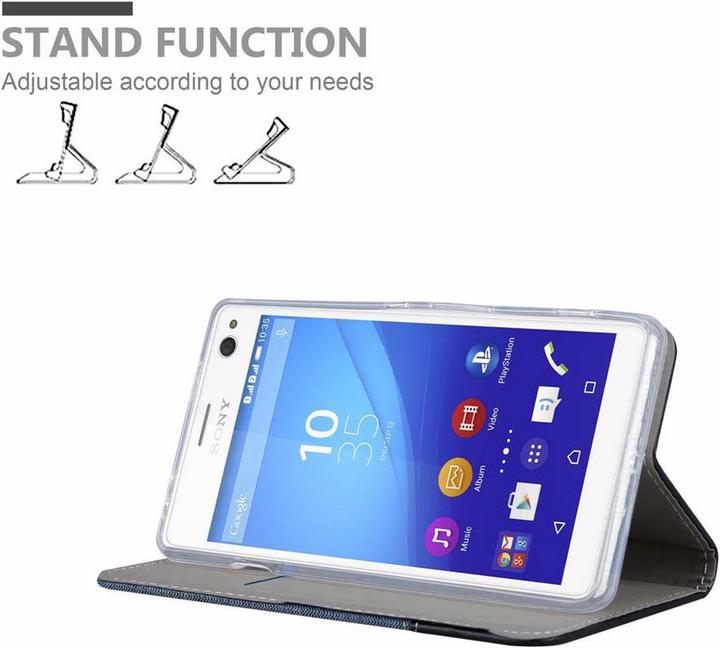 Image du produit Cadorabo Couverture look jeans Book (Sony Xperia C4)