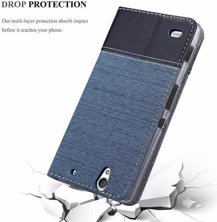 Image du produit Cadorabo Couverture look jeans Book (Sony Xperia C4)