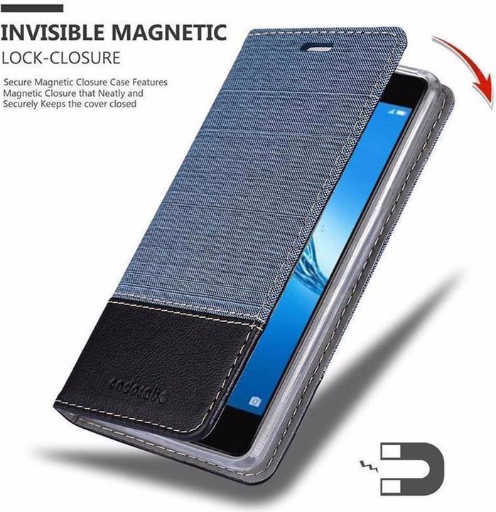 Produktbild Cadorabo Book Jeans Optik Cover (Huawei Enjoy 7 Plus)