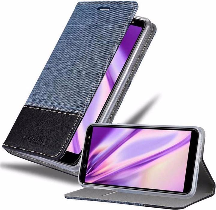 Actual product image Cadorabo Book Jeans Optics Cover (Samsung Galaxy A6+)