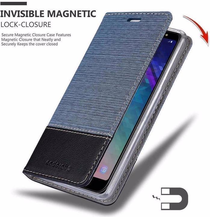 Actual product image Cadorabo Book Jeans Optics Cover (Samsung Galaxy A6+)