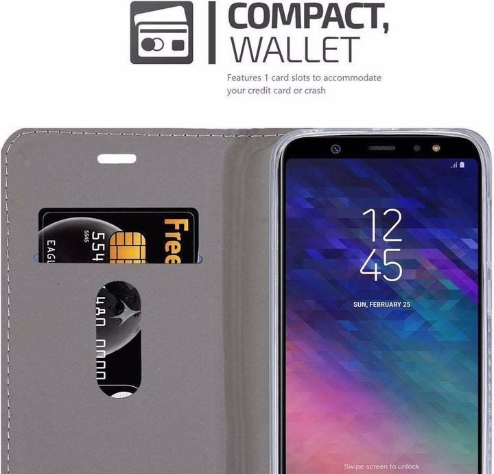 Actual product image Cadorabo Book Jeans Optics Cover (Samsung Galaxy A6+)