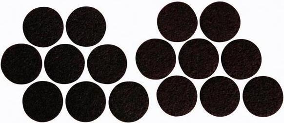 Immagine prodotto Perel GUIDA IN FELTRO - ROUND 25 mm - 16 pz. (Alianti in feltro, 16 Pezzo/i)