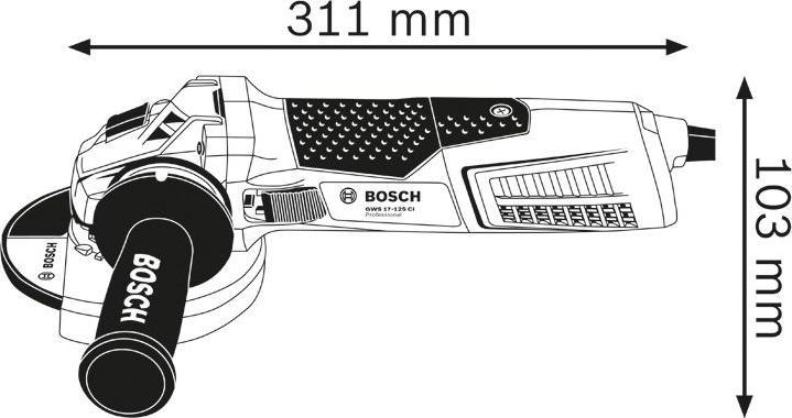 Actual product image Bosch Professional Gws 19-125 Ci (125 mm)