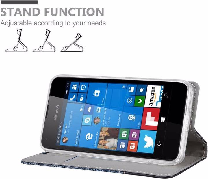 Actual product image Cadorabo Book Jeans Optics Cover (Microsoft Lumia 550)