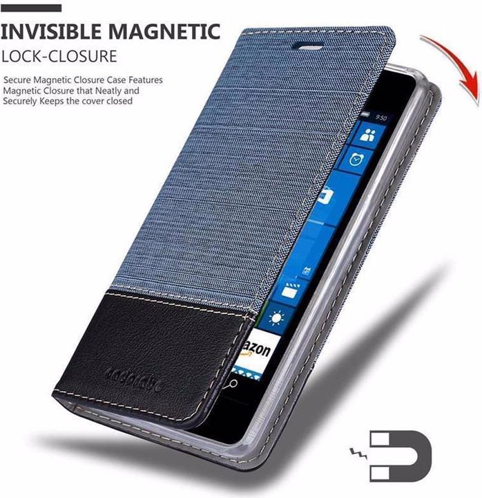 Actual product image Cadorabo Book Jeans Optics Cover (Microsoft Lumia 550)