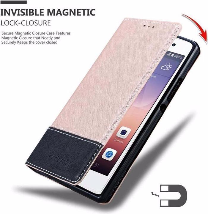 Productafbeelding Cadorabo Boek X Portemonnee Hoesje (Huawei Ascend P7)