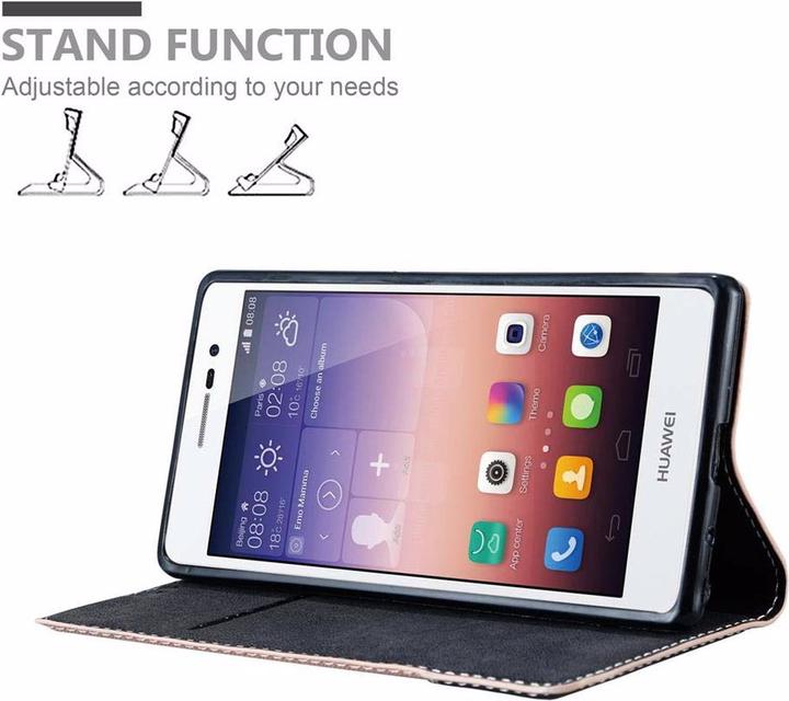Productafbeelding Cadorabo Boek X Portemonnee Hoesje (Huawei Ascend P7)