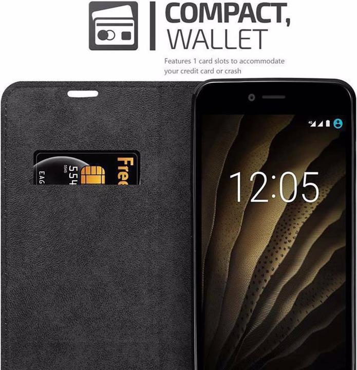 Actual product image Cadorabo Book Invisible Magnet Cover (BQ Aquaris U, BQ Aquaris U Lite)
