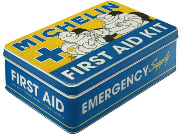 Actual product image Nostalgic-Art Merchandising Nostalgic Art Medicine Box Michelin Blue/Yellow, Width: 23 cm, Height: 16