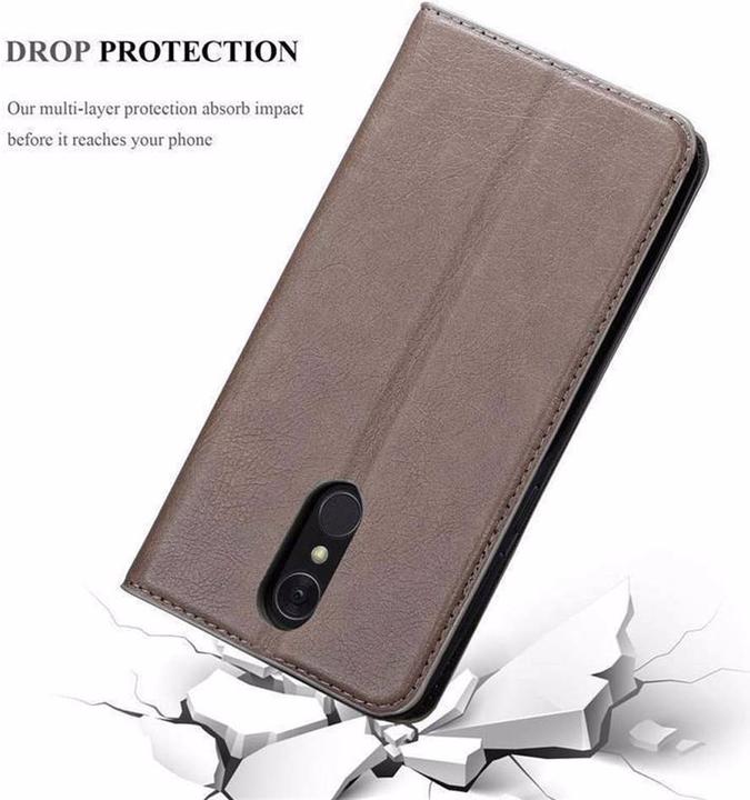 Actual product image Cadorabo Book Invisible Magnet Cover (LG Q7a)