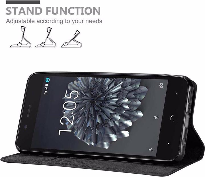 Actual product image Cadorabo Book Invisible Magnet Cover (BQ Aquaris X5)