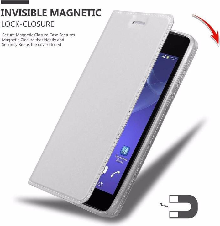 Actual product image Cadorabo Book Classy Style Cover (Sony Xperia M2, Sony Xperia M2 Aqua)