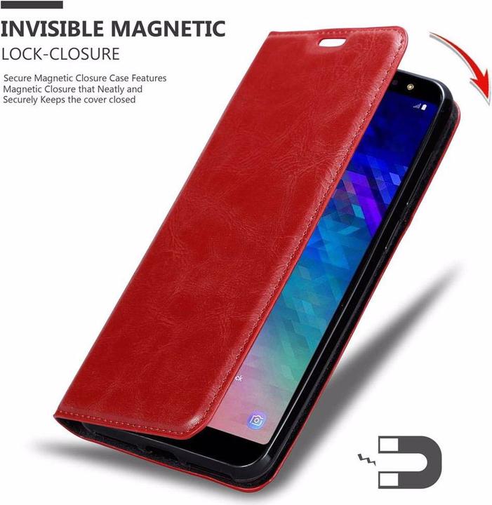 Productafbeelding Cadorabo Boek Onzichtbare Magneethoes (Samsung Galaxy A6+)