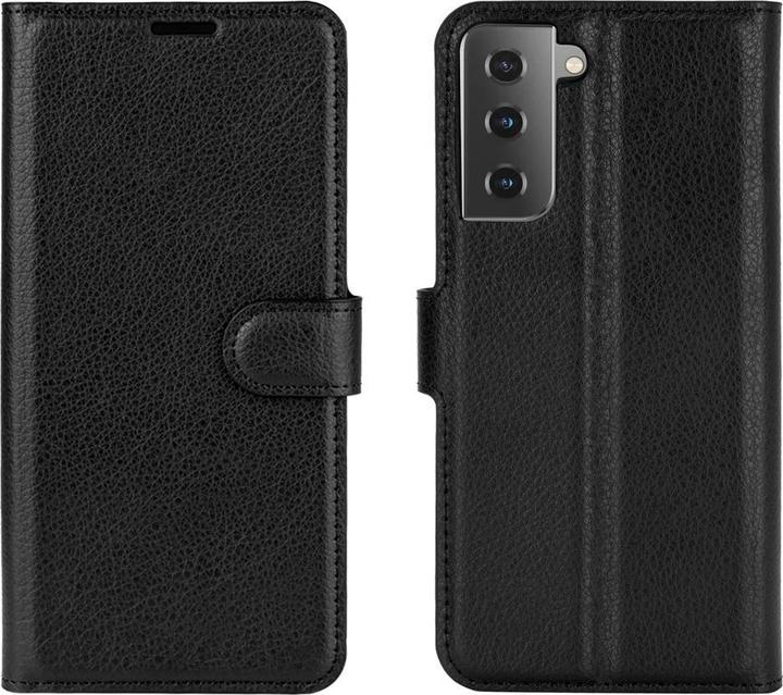 Actual product image Cover-Discount Galaxy S21 - Leather case cover black (Samsung Galaxy S21)