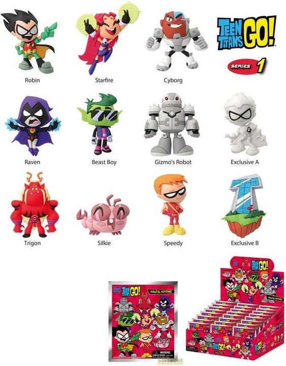 Image du produit Monogram Int. Teen Titans Go! présentoir porte-clés sac à dos Series 01 (24)