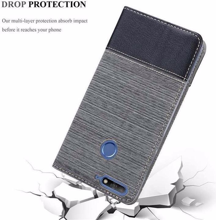 Image du produit Cadorabo Couverture look jeans Book (Huawei Y6 Prime (2019))