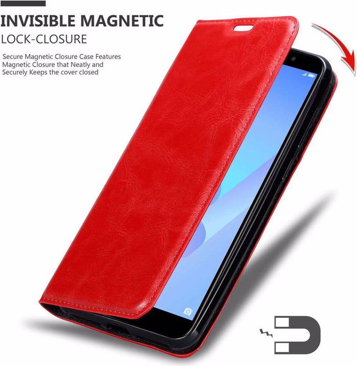 Productafbeelding Cadorabo Boek Onzichtbare Magneethoes (Huawei Y6 Prime (2019))