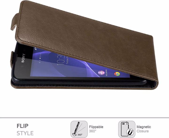 Actual product image Cadorabo Flip like Invisible Cover (Sony Xperia E3)