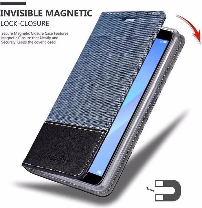 Actual product image Cadorabo Book Jeans Optics Cover (Huawei Y6 Prime (2019))