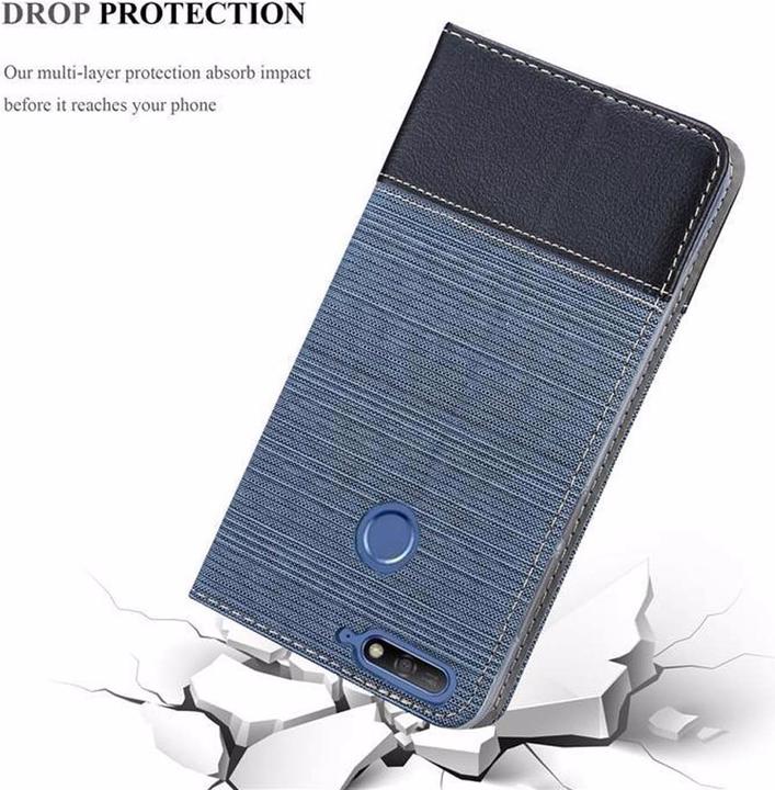 Actual product image Cadorabo Book Jeans Optics Cover (Huawei Y6 Prime (2019))