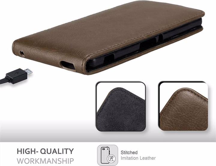 Productafbeelding Cadorabo Flip als onzichtbaar deksel (Xperia M4 Aqua)