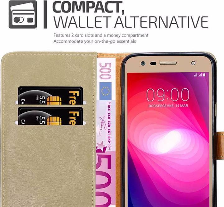 Actual product image Cadorabo Book Luxury Cover (LG X Power 2)