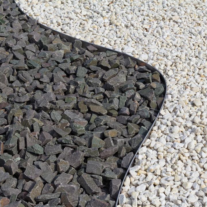 Produktbild Dema Metall Rasenkante Mähkante Beeteinfassung Beetumrandung 118x13 cm Aluzink (118 cm)