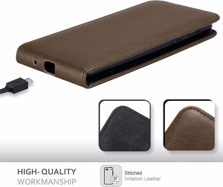 Actual product image Cadorabo Flip like Invisible Cover (Motorola Moto G6 Play, Motorola Moto E5)