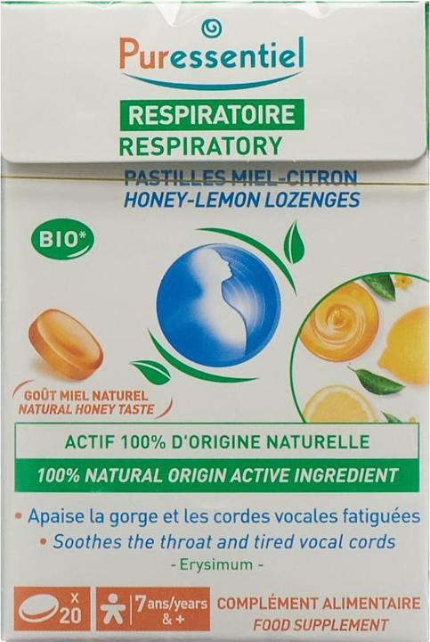 Actual product image Puressentiel Lozenge Respiratory Honey Lemon Lozenge (20 Piece)