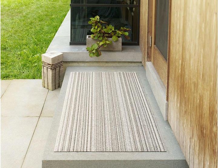 Actual product image Chilewich Doormat Skinny Stripe Steel 61 cm x 91 cm (61 x 91 cm)