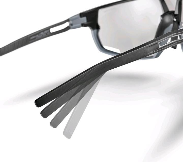 Actual product image Julbo Rush Reactiv Performance 0-3 Sports Glasses (Black, Charcoal, Grey)