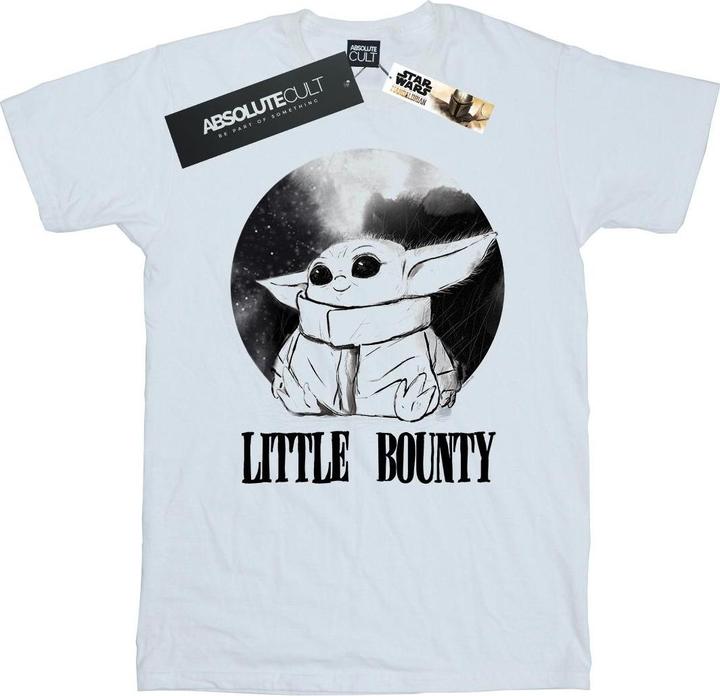 Actual product image Star Wars Mens The Mandalorian Little Bounty T-Shirt (L)
