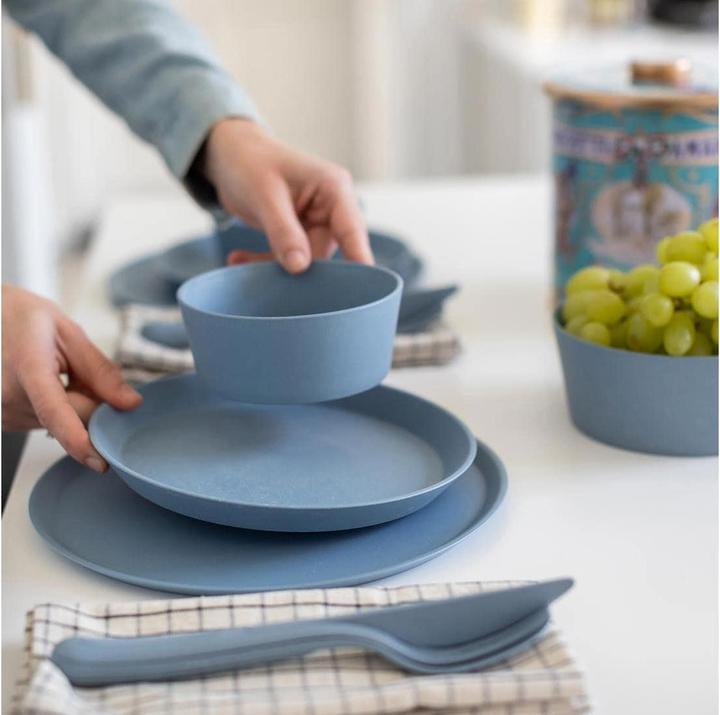 Produktbild Koziol Speiseteller Connect Ø 20.5 cm, 4 Stück, Blau (4 x, 20.50 cm)
