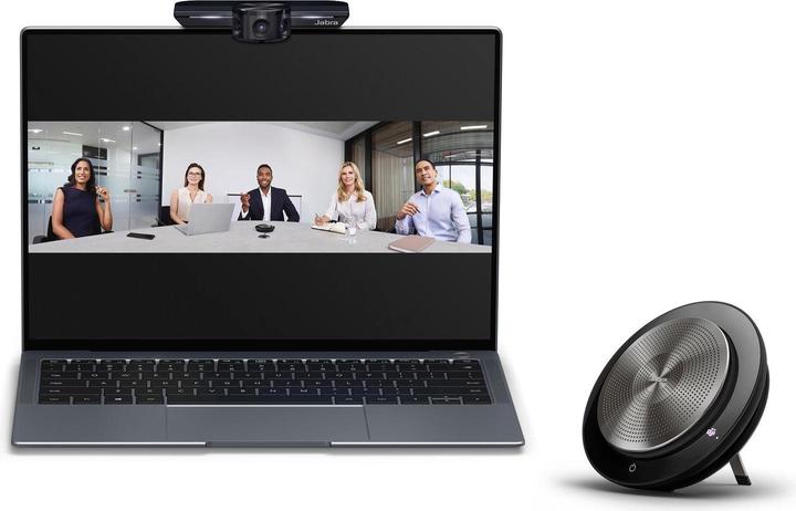 Actual product image Jabra PanaCast Meet Anywhere (Speak 750 UC, 1 m long USB-A to -C cable, travel pouch)