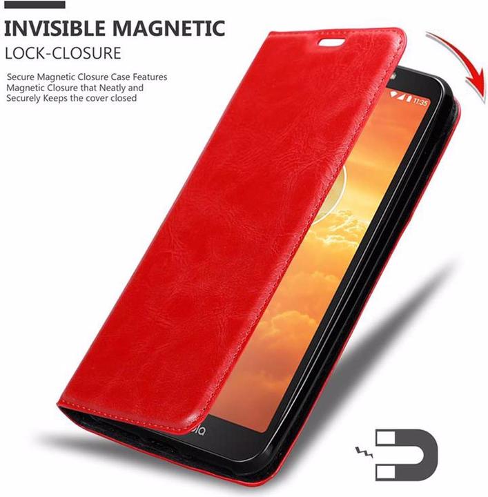 Productafbeelding Cadorabo Boek Onzichtbare Magneethoes (Motorola Moto E5 Play)