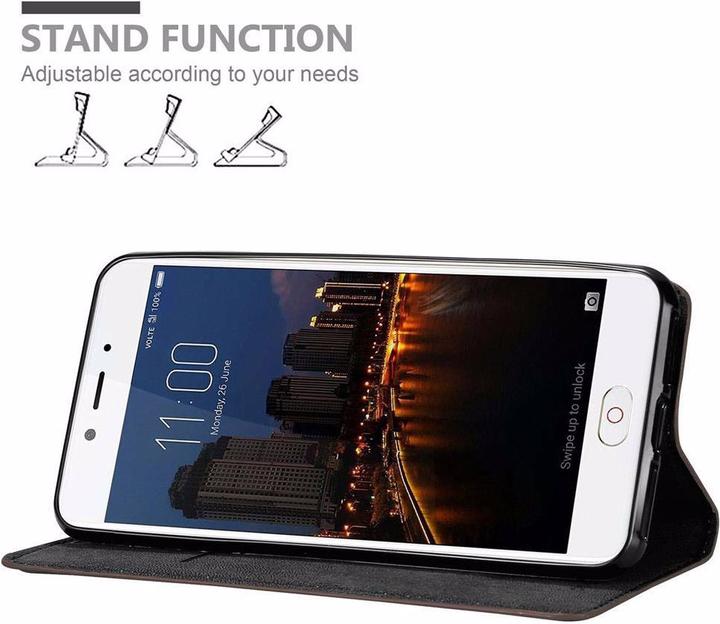 Productafbeelding Cadorabo Boek Onzichtbare Magneethoes (ZTE Nubia N2)
