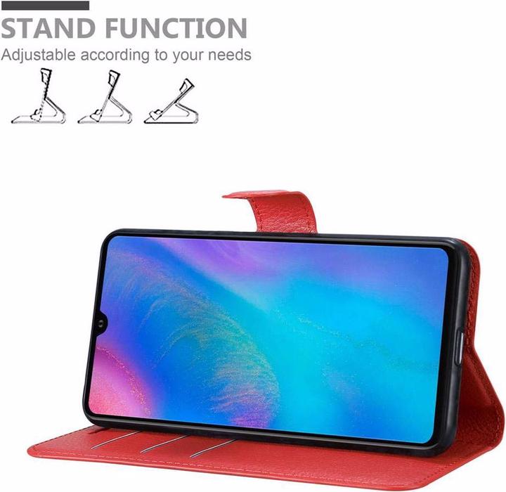 Actual product image Cadorabo Book with stand function cover (Huawei P30)