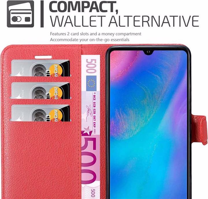 Actual product image Cadorabo Book with stand function cover (Huawei P30)