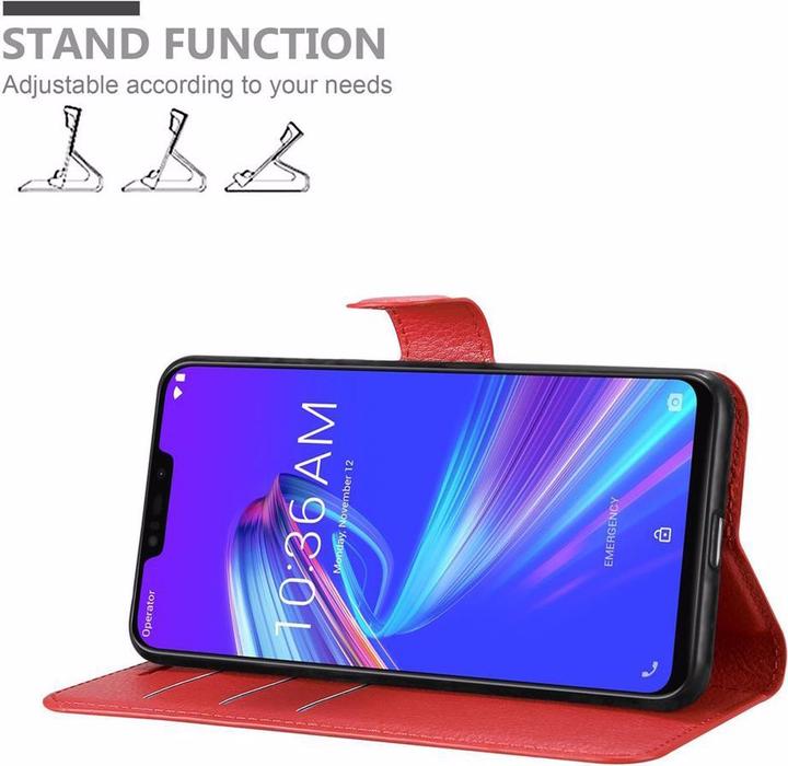 Actual product image Cadorabo Book with stand function cover (Asus Zenfone Max (M2))