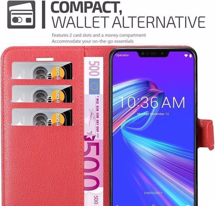 Actual product image Cadorabo Book with stand function cover (Asus Zenfone Max (M2))
