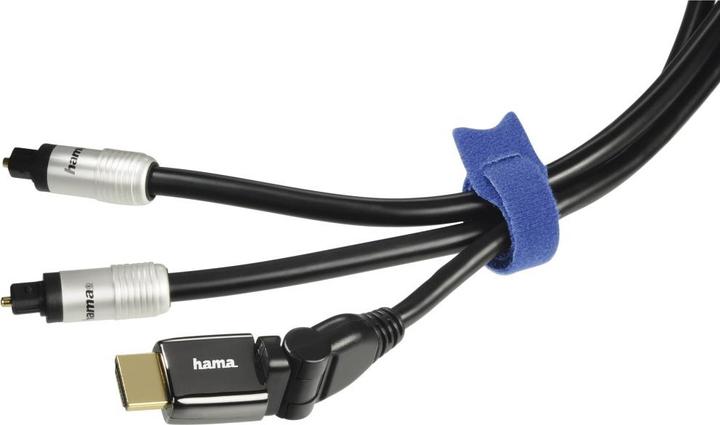 Actual product image Hama Velcro cable ties, reusable, 12 x 145 mm, coloured, 12 pieces (Plastic cable ties, 145 mm, 12 pcs.)