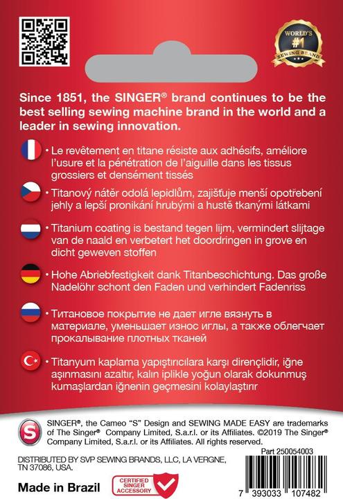 Produktbild Singer TITANIUM Stick Nähmaschinennadel, 80/12, 5er Pack