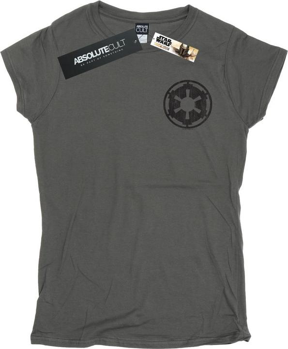 Image du produit Star Wars - T-shirt THE MANDALORIAN GALACTIC EMPIRE INSIGNIA BREAST PRINT - Femme (M)