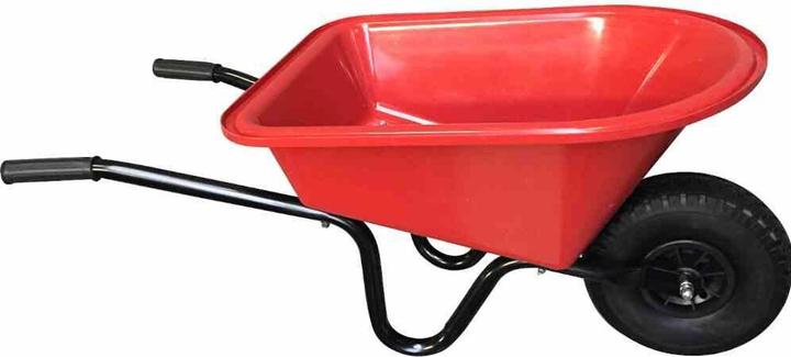 Produktbild FORT Kinderschubkarre 20l rot montiert, mit PU-Rad