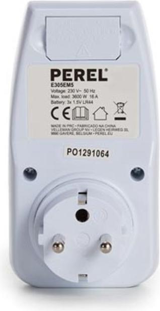 Produktbild Perel ENERGIEKOSTEN-MESSGER?T - 230 V - 16 A - STECKER-TYP E (FRANZ?SISCHES SYSTEM)