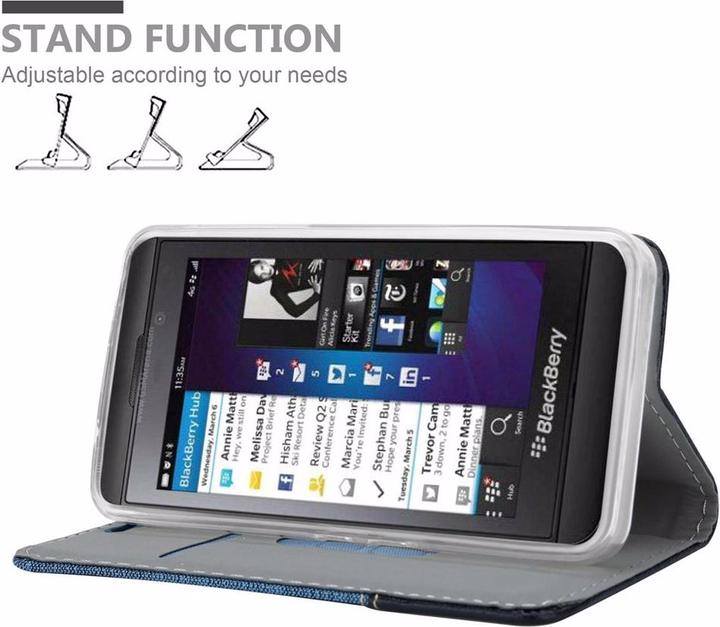 Actual product image Cadorabo Book Jeans Optics Cover (Blackberry Z10)