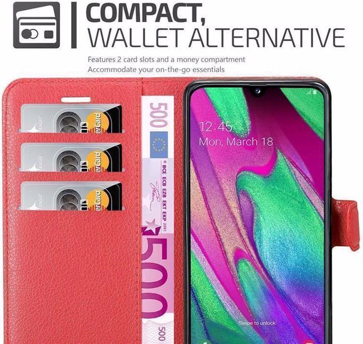 Actual product image Cadorabo Book with stand function cover (Samsung Galaxy A40)